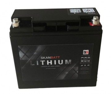 Lithium Batteri 12V 20AH 30A BMS (serie)