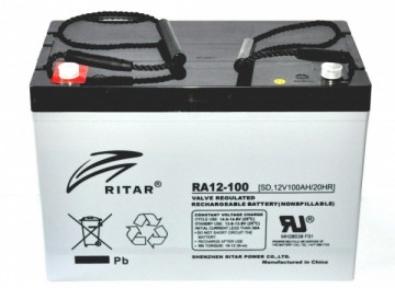 Ritar DC12-100S AGM Batteri 12V 100AH