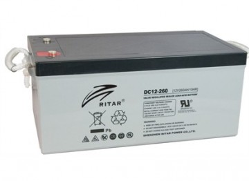 Ritar DC12-260 AGM Batteri 12V 260AH
