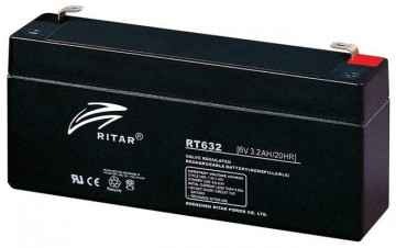 Ritar RT632 AGM Batteri 6V 3,2AH