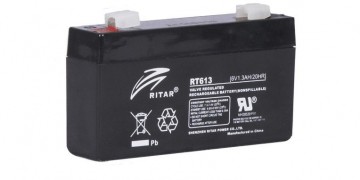 Ritar RT613 AGM Batteri 6V 1,3AH