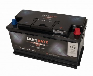 SKANBATT Lithium HEAT Batteri 12V 150AH 150A BMS - Bobil - Bluetooth
