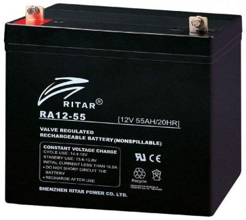 Ritar DC12-55 AGM Batteri 12V 55AH